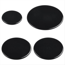 4 Stück Gasbrennerkappen für Kochfelder, 55 mm, 75 mm, 100 mm, für Backofen, Crown Flame Küchenzubehör, flach