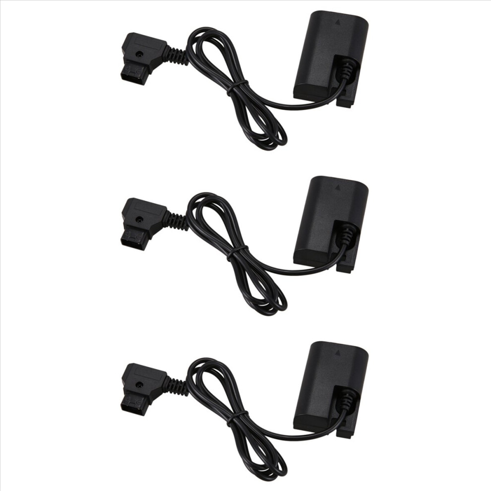 3X D-Tap To Lp-E6 Fully Decoded Dummy Battery Adapter With Reverse Polarity Protection For 5D Ii/Iii/Iv 5Dsr 4853316701507