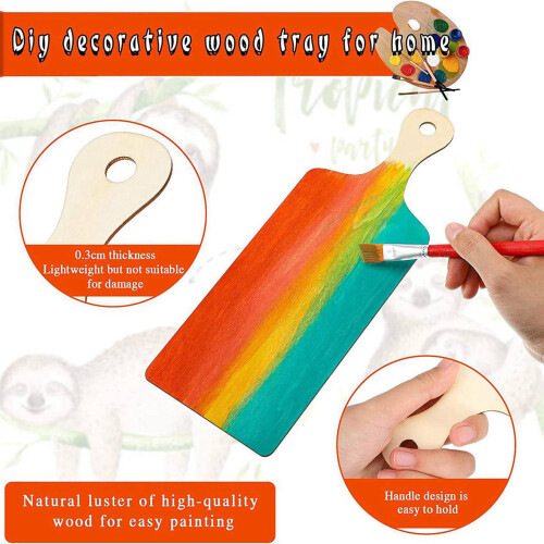 Smooth Wooden DIY Chopping Board Kitchen Decoration Kitchen Tools 24Pack 2