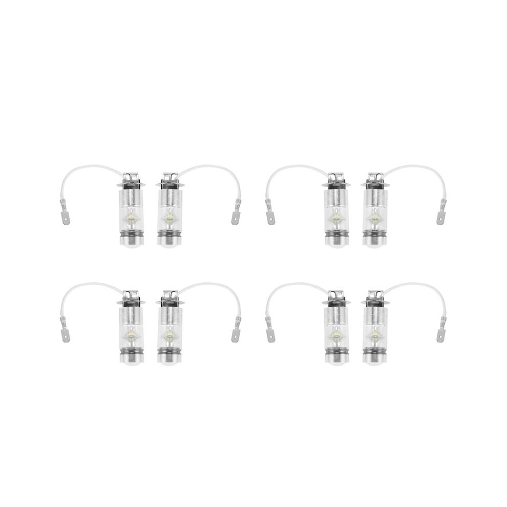 8Pcs 6000K Led H3 100W 2323 Car Fog Bulb Drl White/Light 6134064385378