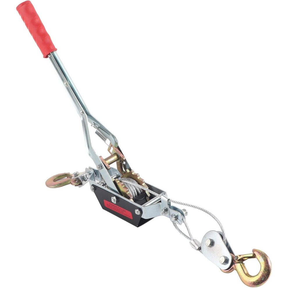 Hand Winch, Highperformance Wire Rope Puller With Double Hook (2T) 9119770807021