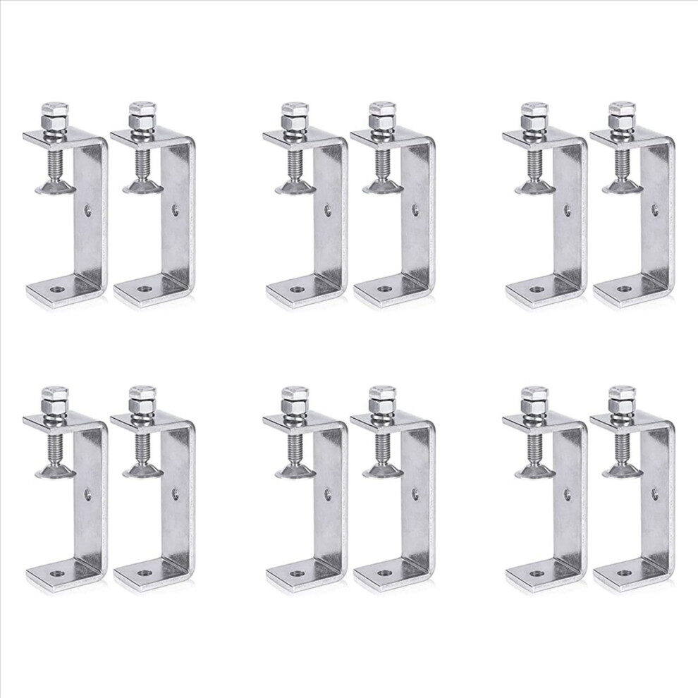 Metal Clamp Heavy Duty Clamp C Clamp Woodworking Clamp With Wide Jaw Openings (100Mm), 12Pcs 4853316707813
