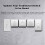 5X Mini Smart WiFi Relay Switch, DIY Timer Light Switch Module Smart Life/Tuya Application, Wireless Remote Control 4