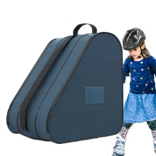 Ice Skate Carrier Breathable Bag, Strap, Sturdy Backpack, Adjustable Shoulder Strap Blue