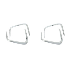 4x Front Fog Lights Fog Light Lamp Ring Frame Cover for E210 Prestige Altis 2019 2020 Bright Silver