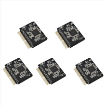 5pcs 2.5 Inch SD Card to IDE Adapter, SDHC/SDXC Memory Card Converter to Laptop HDD 44 Pin Male Port HDD Riser Card
