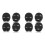 8PCS Mic Grille Replacement, Mesh Microphone Grill Head for Wireless Microphone & Wired Mics, Black 1