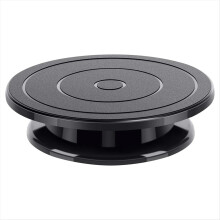 11 Inch Rotate Turntable Sculpting Wheel Revolving Cake Black Painting Turn Table Stand