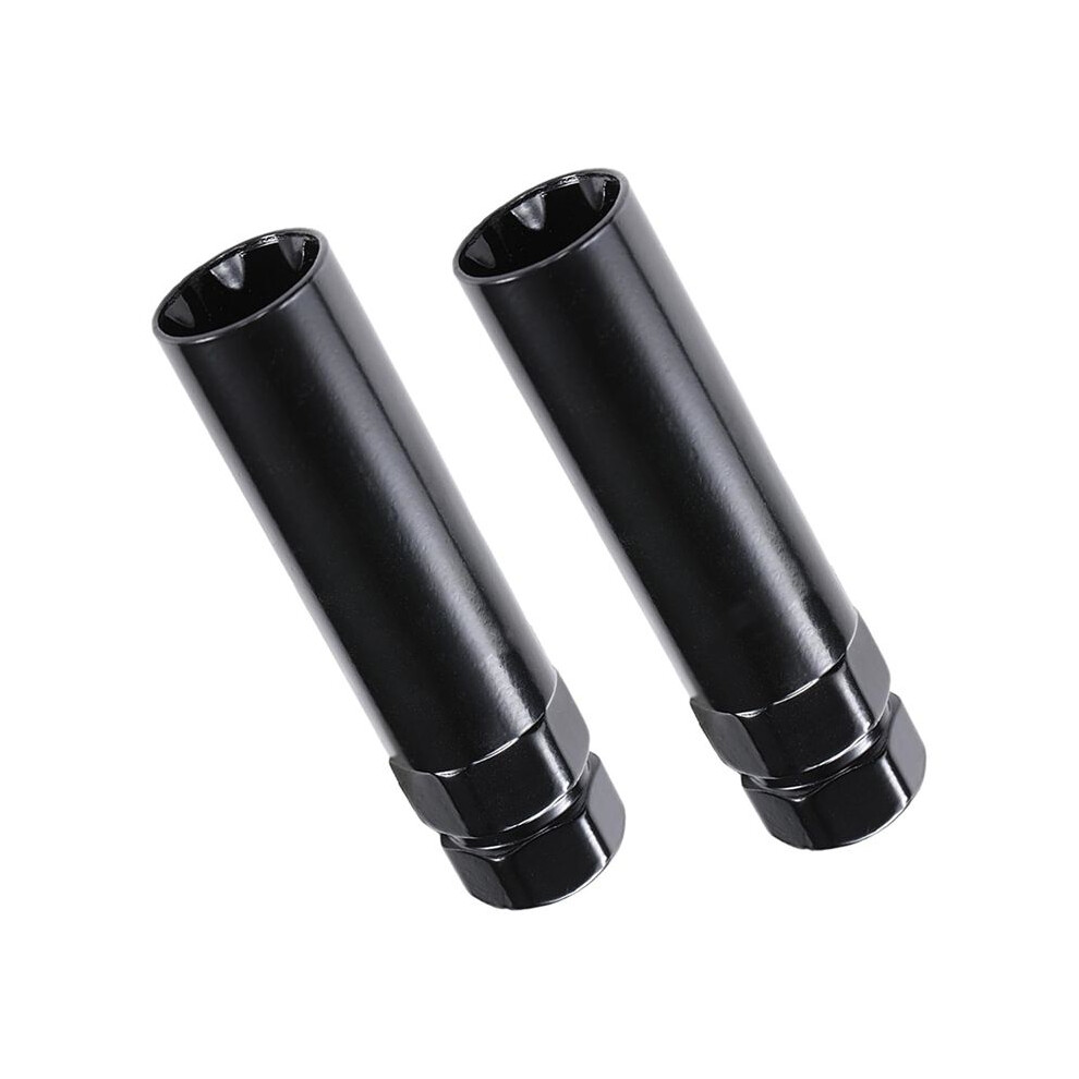 Fuel Wheel Lug Nut Key 7 Spline Sockets Wrench Replacement Aftermarket Lug Nuts For 14X1.5,14X2.0, 9/16In Lug Nuts,2Pack 6133869929749