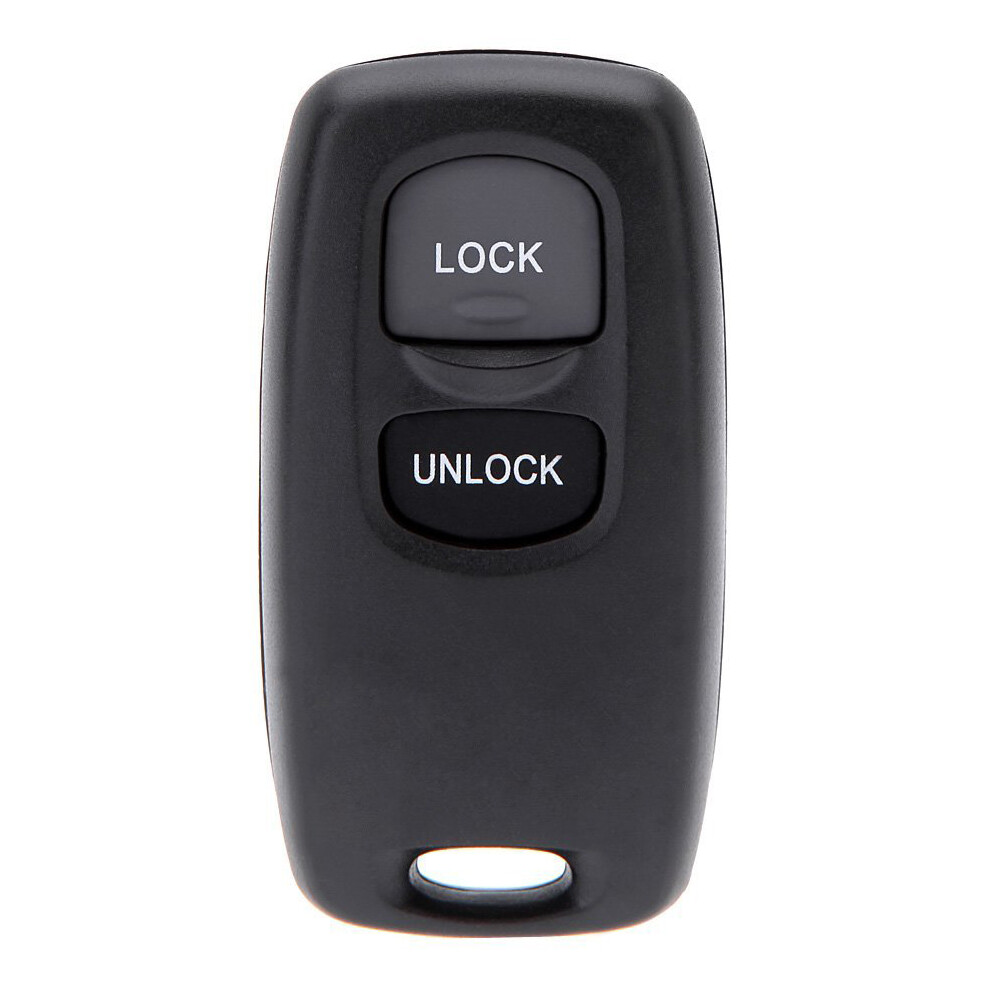 Uncut Key Replacement 2 Button Keyless Entry Remote Key Fob Shell Case And Button Pad Compatible With Mazda 2 3 6 323 626 6133591909361