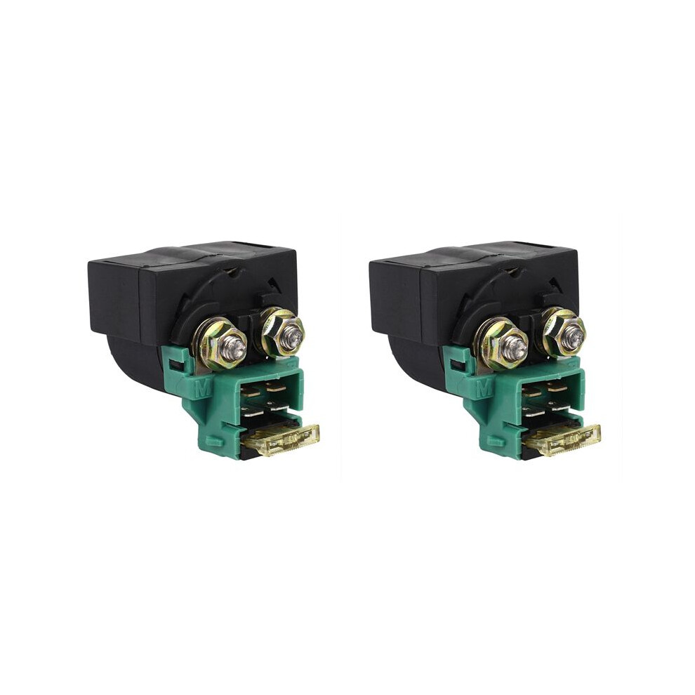 2X Motorcycle Starter Solenoid Relay Set For Honda Kawasaki Ninja Zx11 Yamaha Yf60 Black 6132295078267
