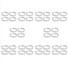40Pcs Circular Porous Tart Ring Bottom Tower Pie Cake Mould Heat- Perforated Cake Mousse Ring,10cm