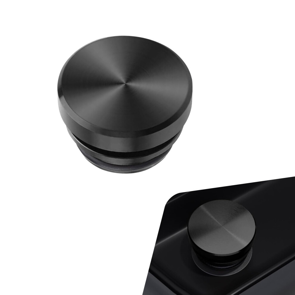 Waterproof Dustproof Car Cigarette Lighter Plug Cover 12V Universal Aluminum Socket Cap Black 9426802917277