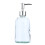 Distributeur de savon en verre 400ml,-Couleur transparente 1