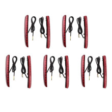 10x for 2017-2018 Type R Hatchback Led Brake Light Rear Bumper Reflector Driving Fog Lamp