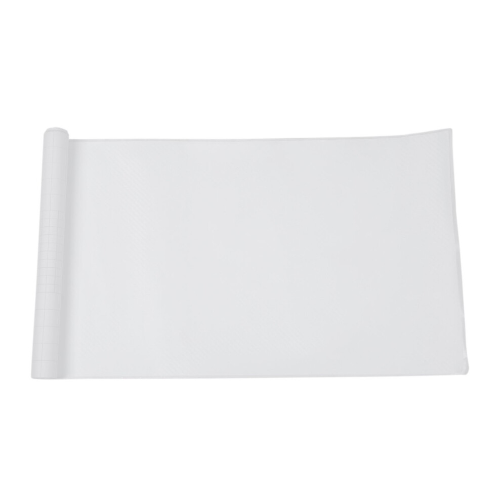 Diy 30X127 3D Carbon Fiber Decal Vinyl Film Wrap Roll Adhesive Car Sticker Sheet White 6132555120989