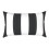 Chaise longue résistante aux intempéries,-Rayures noires 1