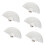 Éventails à main en bois, 5 pièces, outil de-Blanc 1