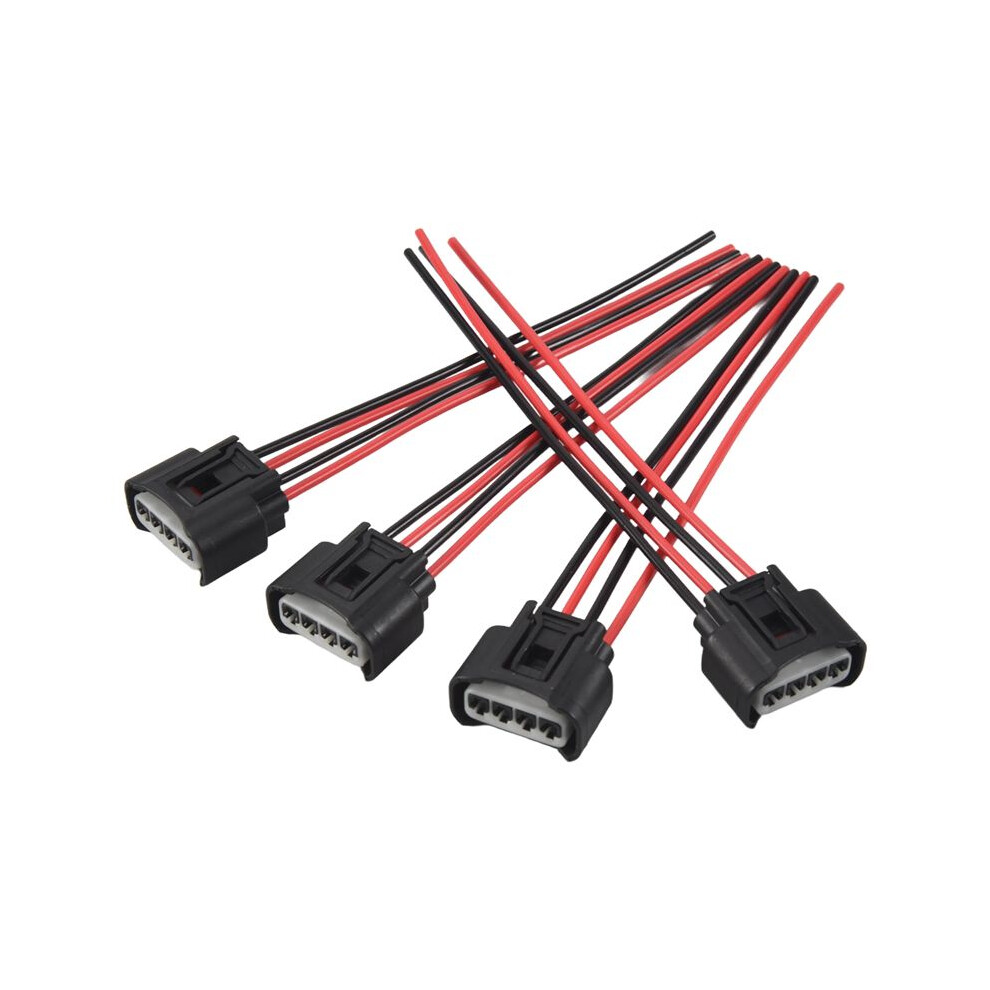 4Pcs Ignition Coil Female Connector Plug Harness Pigtail 2Azfe1zzfe For Hs250h Pontiac Camry Corolla Rav4 Chevrolet 6132924390982