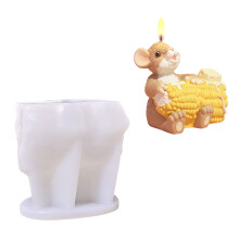Moules à bougies en Silicone, Statue de fromage de-Rat et maïs