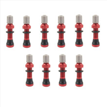 5 pares de válvulas de aire sin cámara de 40 mm para bicicleta de carretera y vástago de válvula sin cámara, base universal Schrader de 10 mm