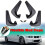 12x Car Mud Flaps  Guards Mudguard For- 3 5 7 Series E30 E46 E90 E91 E92 E93 E60 F10 F11 G30 E38 E65 F01 4