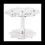 support transparent en acrylique transparent pour cornets de glace, 6 trous 1