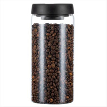 Vakuumversiegelter Glasbehälter für Kaffeebohnen, luftdicht, für Lebensmittel, Getreide und Süßigkeiten, Frischhaltebehälter, 1800 ml