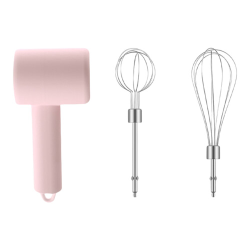 Schnurloser Hand-Edelstahl-Schneebesen, ergonomischer Griff,