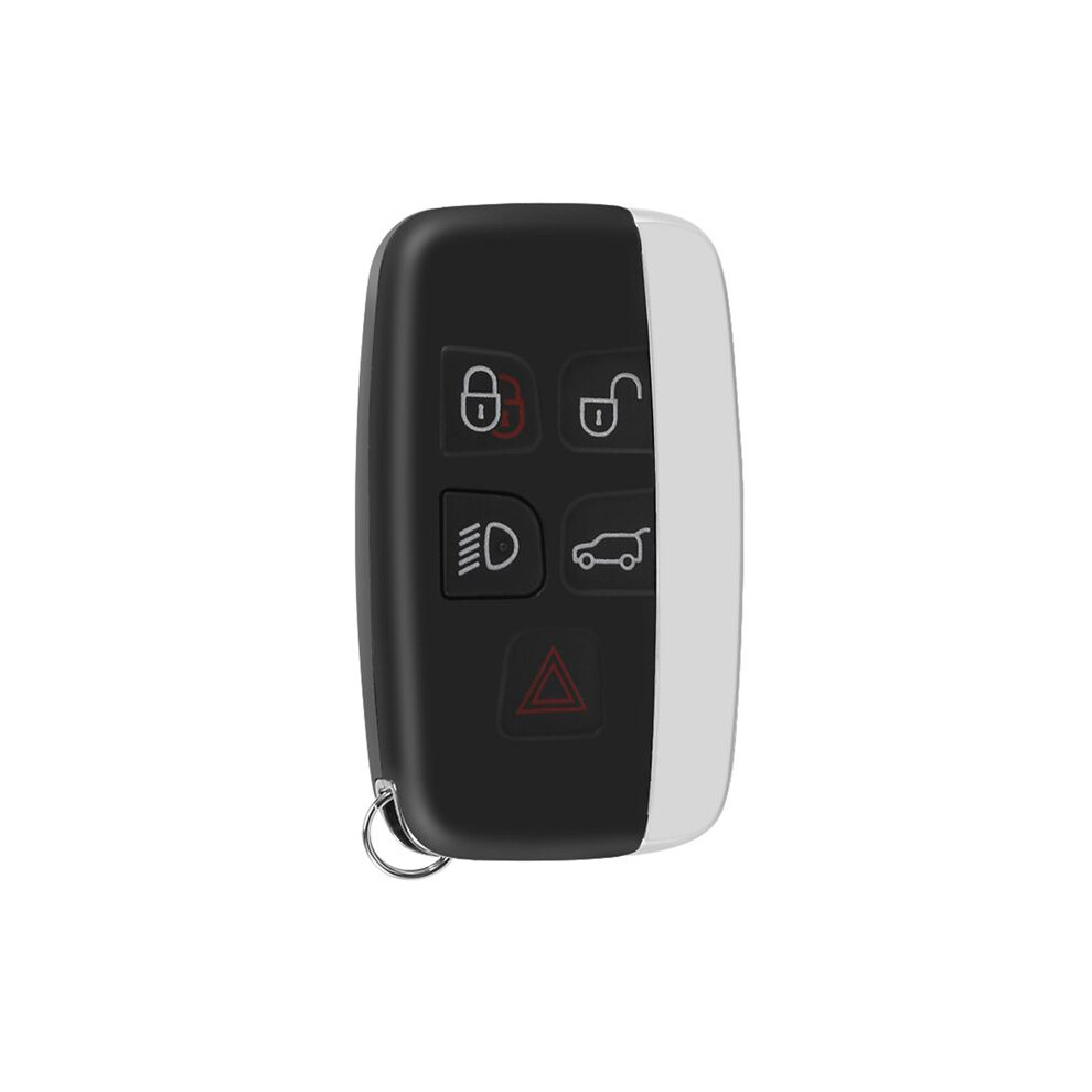 5 Button Key Fob Case Shell For Land Rover Lr4 For Range Rover Sport Evoque Remote Black/Silver 6131032363703