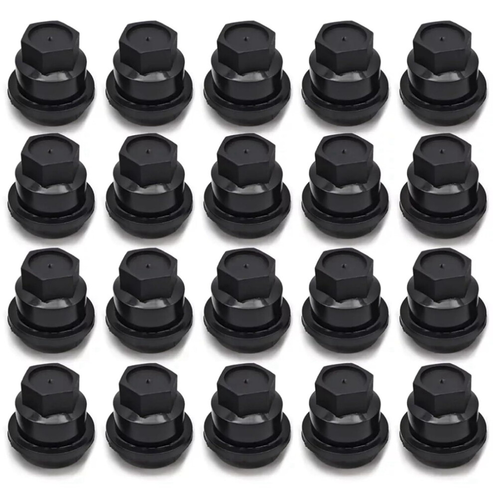 20Pcs Lug Nut Covers Cap For Chevrolet S10 Blazer & For Gmc Jimmy Sonoma 15661036 Black 6131736554919
