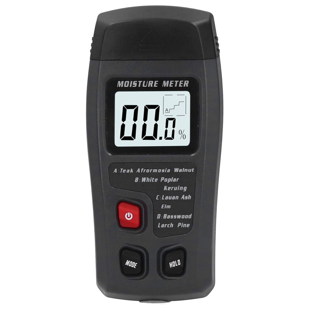 Digital Wood Moisture Meter With Probe, Accurate Led Display Tester For Wood, Paper And Building Materials 9001264102920