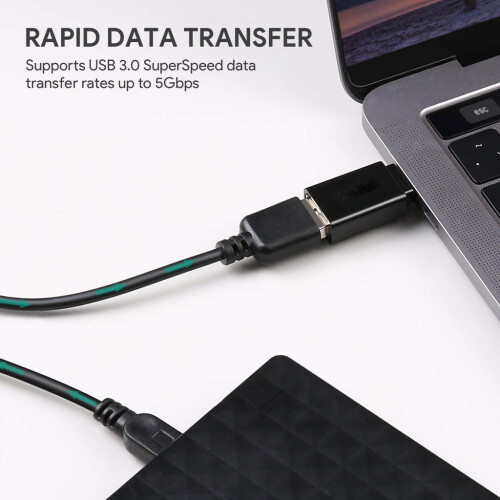 Supersnelle adapter USB-C naar USB 3.0 Zwart 1