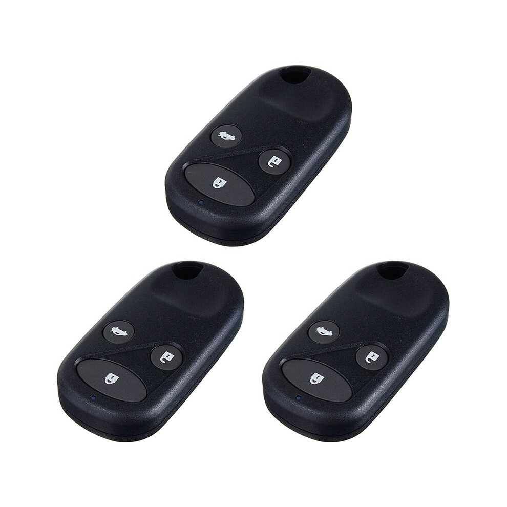 3X 3-Buttons Remote Key Fob Case Shell Cover For Honda Civic Crv Accord Jazz 6131407793722