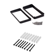 stuks M2.5X32mm elektrische gitaar humbucker pickups schroef en veer & 2 stuks zwarte gebogen frame ringen
