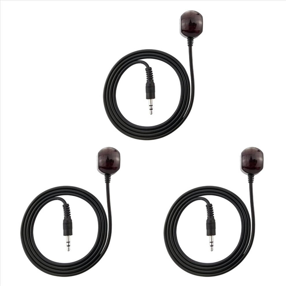 3Pcs 3.5Mm 38Khz Infrared Ir Remote Control Receiver Extender Extension Cable For Set Box 4853316712817