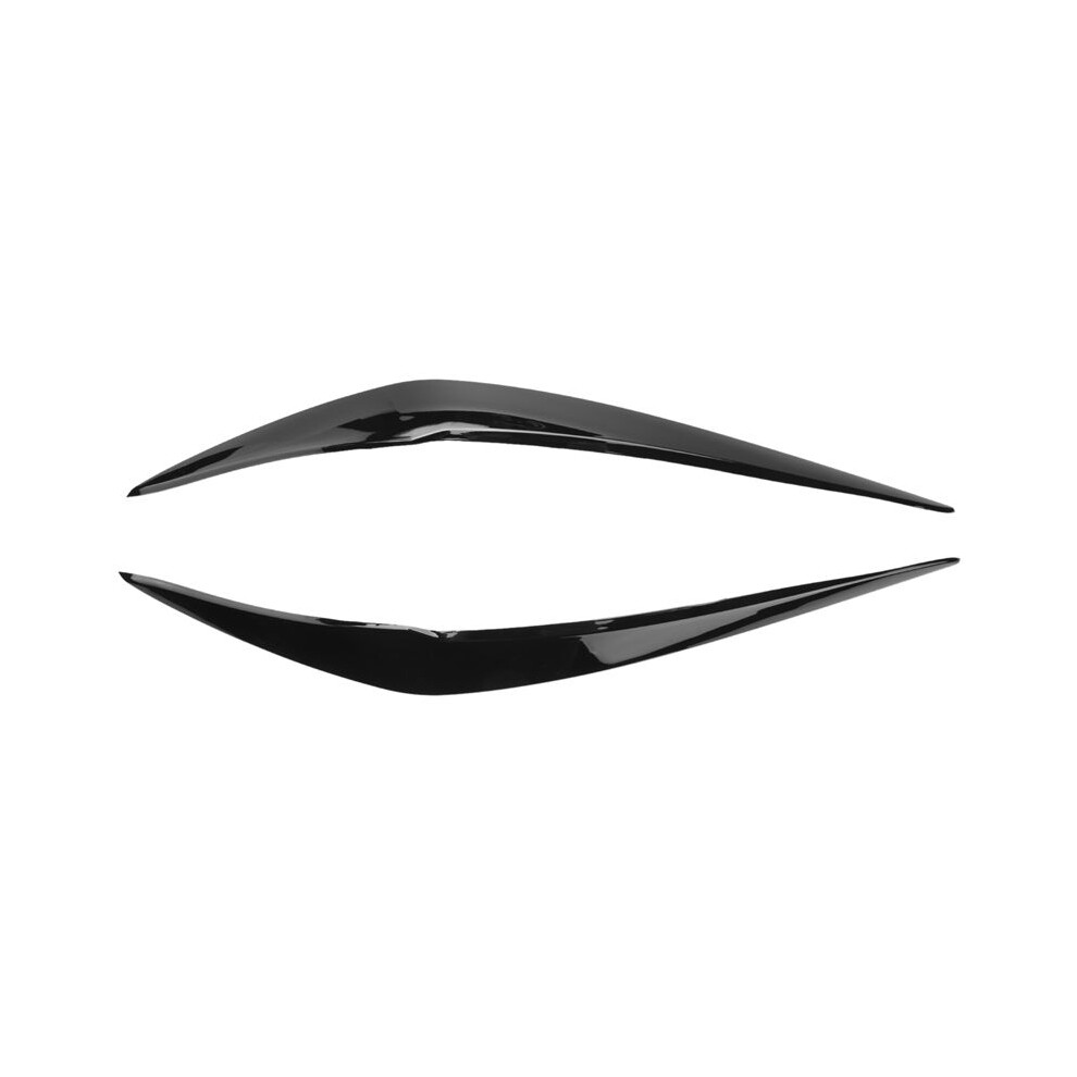 Car Glossy Headlights Eyebrows Eyelids Cover Eyelash Head Lamp Stickers For-Bmw 1 Series F20 118I 120I 15-19 Black/Light 6131667594404