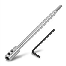 Extensão para broca Forstner com haste redonda de 3/8", extensor para broca de madeira em aço carbono de alta resistência (1 unidade).