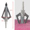 Conjunto de 12 pontas de flecha de metal para caça com arco, 100 grains, com 3 lâminas, compatíveis com bestas e arcos compostos. 4