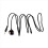 3pcs 3.5mm 38KHz Infrared IR Remote Control Receiver Extender Extension Cable for Set Box 4