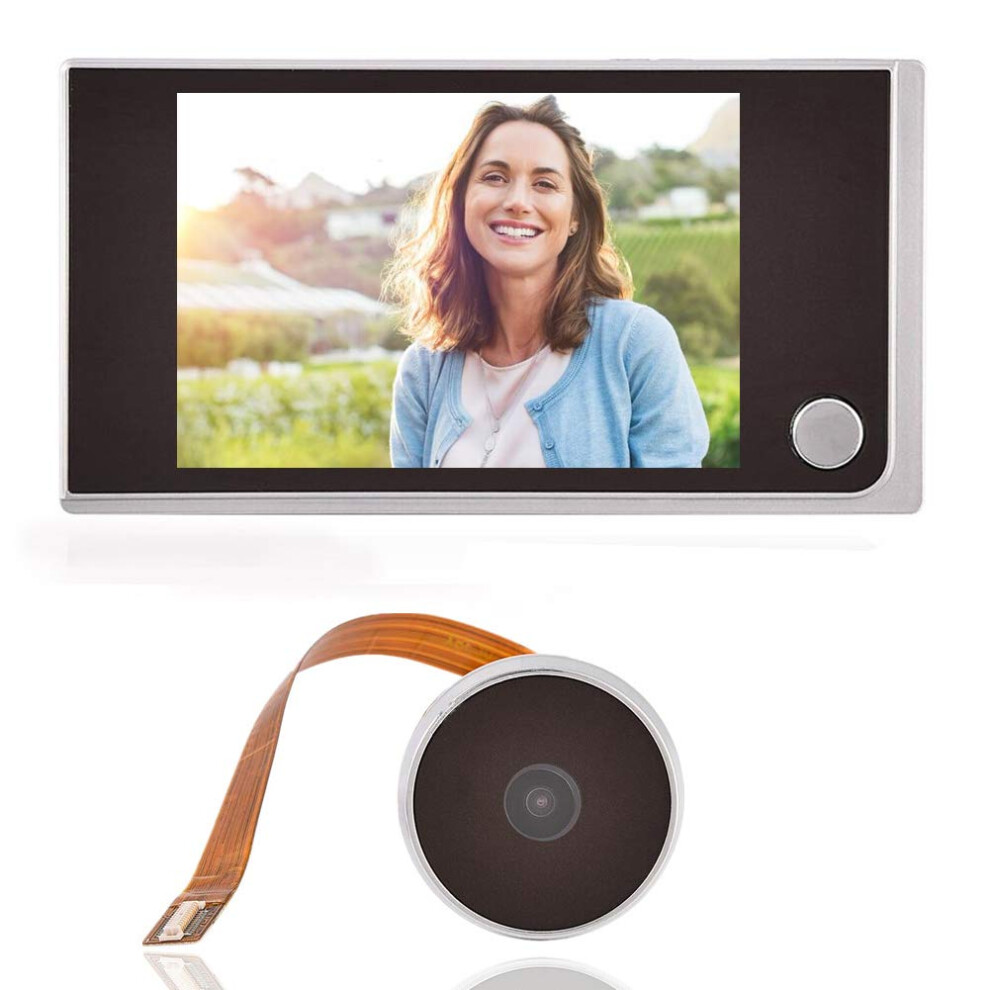 Digital Door Viewer 3.5' Lcd Wide Angle 120 Peephole Camera For Home Security 9001264103330