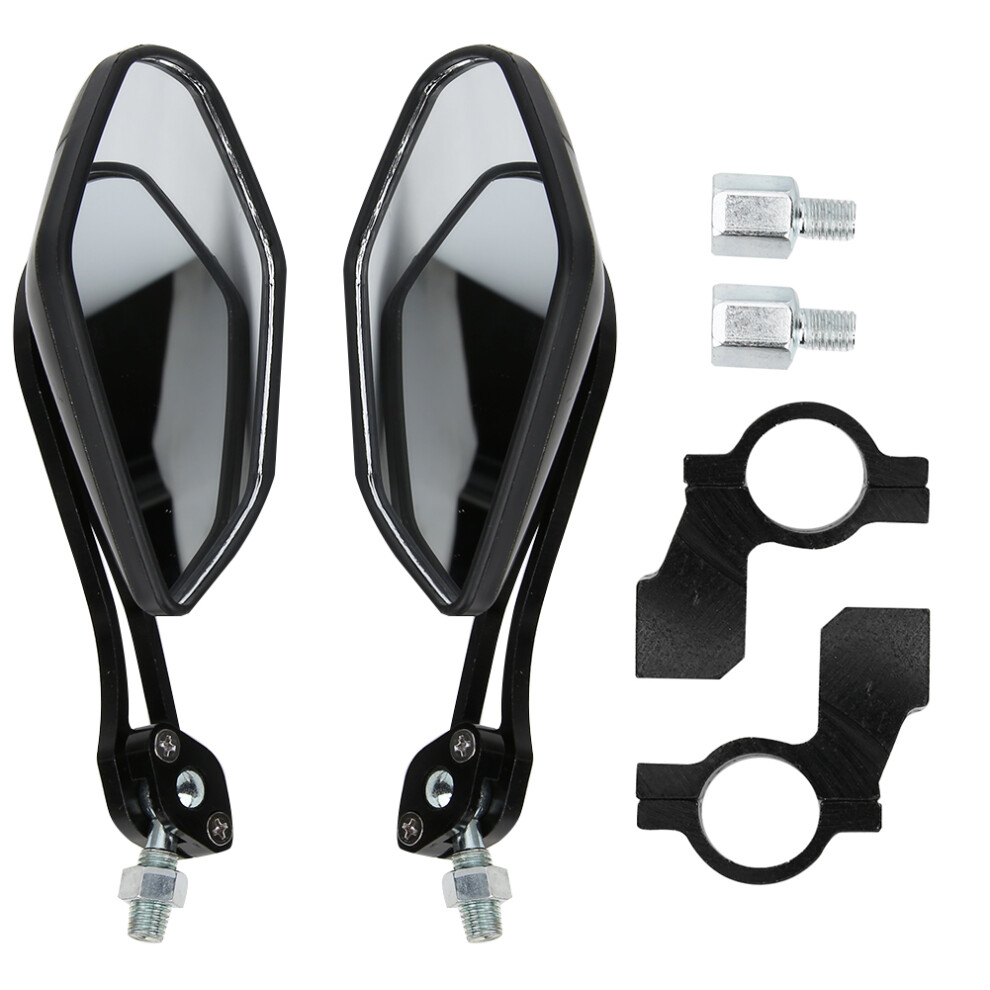 Motorcycle Rearview Mirrors, Collision Resistance & Durable Use For Reliability, 360 Degrees Rotary & Broad Vision For Safe And Clear Sights 9139052197565