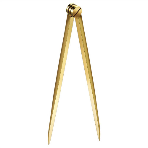 168mm Navigation Chart Straight Divider Solid Brass Marine Dividing Tool No Rust for Architects 2