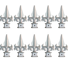 Fence Post Caps 25x25mm Aluminium Alloy Weatherproof RustResistant Square Cover Set 10Pcs