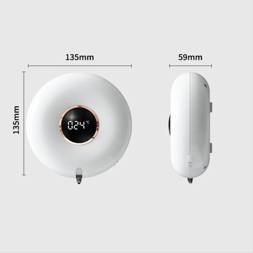 Automatic Soap Dispenser 300ML USB Chargeable Smart Foam Machine Touchless LED Display Sensor