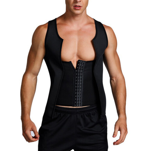 Αδυνάτισμα Body Shaper για άνδρες Συμπιεστικό φανελάκι με φερμουάρ Ρυθμιζόμενο 1