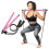 Ρυθμιζόμενες ζώνες αντίστασης Pilates Kit, Πολυλειτουργικό Pilates Stick για τόνωση και 1