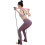 Ρυθμιζόμενες ζώνες αντίστασης Pilates Kit, Πολυλειτουργικό Pilates Stick για τόνωση και 2