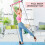 Ρυθμιζόμενες ζώνες αντίστασης Pilates Kit, Πολυλειτουργικό Pilates Stick για τόνωση και 5