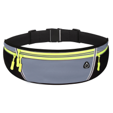 Cinto de corrida unissex com alça ajustável, grande capacidade, faixa refletora e resistente à água. Ideal para exercícios e corrida.
